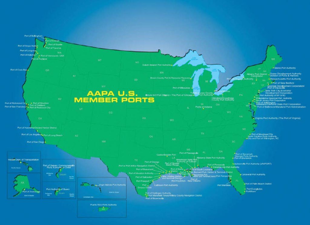Port Maps AAPA Official Media Guide