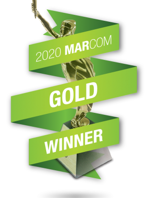 Gold MarCom award logo
