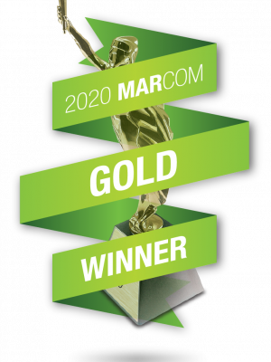 Gold MarCom award logo Gold MarCom award logo