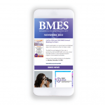 BMES eNewsletter Mockup from Association 2022