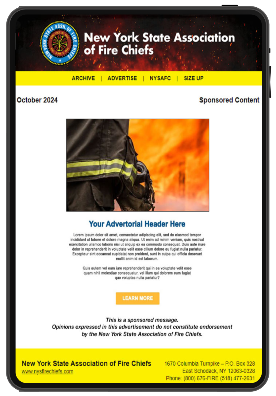 Sponsored eBlast – NYSAFC Digital Media Guide